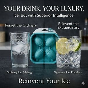 Joie Teal Silicone Soccer Ball Ice Mold Tray